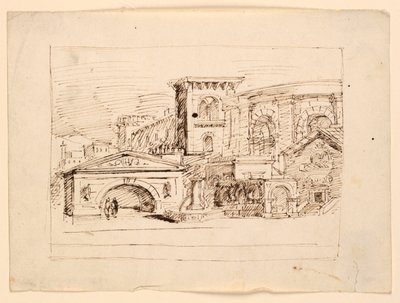 Stage Design, Antique Buildings by Unknown